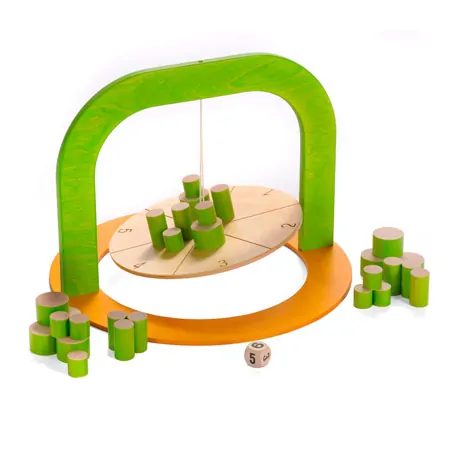 Hochstapler Geschicklichkeitsspiel aus Holz, fr 2-4 Spielende