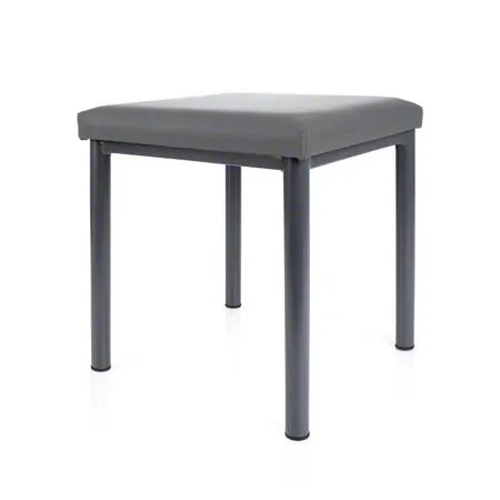 Hocker Robusta mit Polster, L x B 40 x 40 cm, Gestellfarbe anthrazit