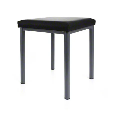 Hocker Robusta mit Polster, L x B 40 x 40 cm, Gestellfarbe anthrazit