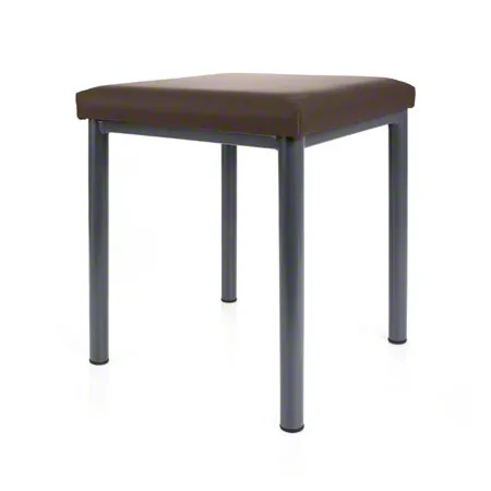 Hocker Robusta mit Polster, L x B 40 x 40 cm, Gestellfarbe anthrazit