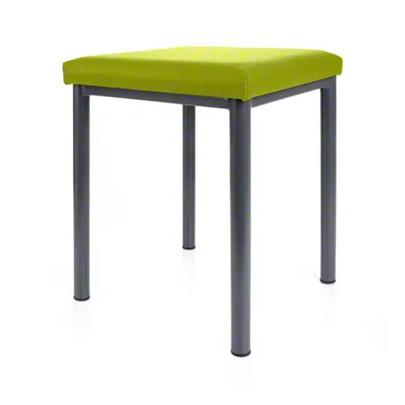 Hocker Robusta mit Polster, L x B 40 x 40 cm, Gestellfarbe anthrazit