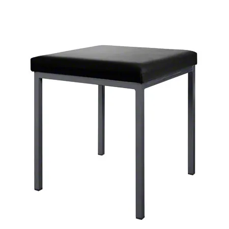 Hocker mit Polster, L x B 40 x 40 cm, Gestellfarbe anthrazit