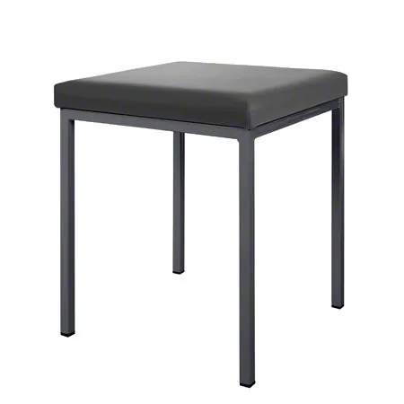Hocker mit Polster, L x B 40 x 40 cm, Gestellfarbe anthrazit