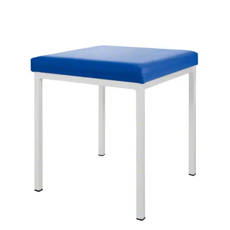 Hocker mit Polster, L x B 40 x 40 cm, Gestellfarbe wei