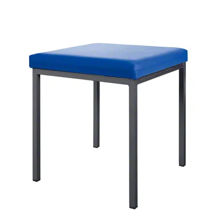 Hocker mit Polster, LxB 40x40 cm, Gestellfarbe anthrazit