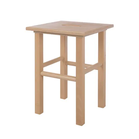 Holzhocker aus Hartholz, LxB 35x35 cm