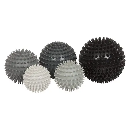 Igel-Ball hart, 5er Set: je 1x  6 cm,  7 cm,  8 cm,  9 cm,  10 cm