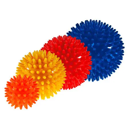 Igel-Ball mittel, 4er Set: je 1x  6 cm,  8 cm,  9 cm,  10 cm