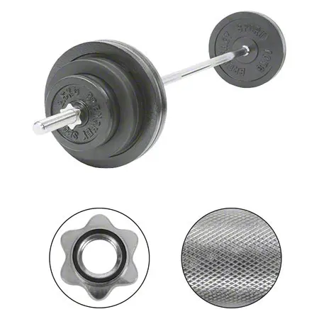 Langhantel-Set, 80 kg, 13-tlg.