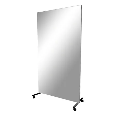 Leichtspiegel, B x H 100 x 200 cm, fahrbar und schwenkbar