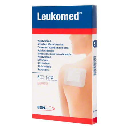 Leukomed Wundverband, LxB 8x15 cm, 5 St�ck