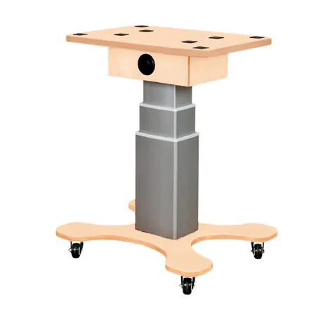 ManuTherm h�henverstellbarer Rolltisch f�r ManuTherm W�rme-Therapiebox, H�he: 56-96 cm