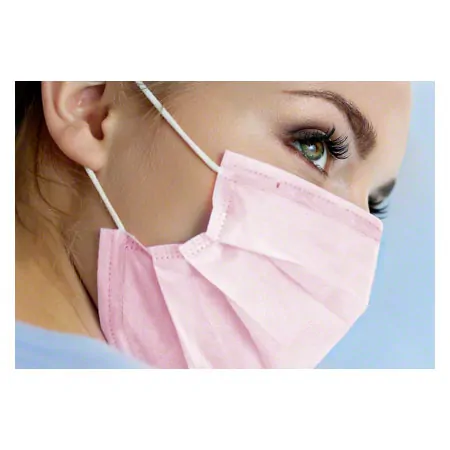 Medizinischer Einmal-Mundschutz mit Elastikband und Nasenbgel, 50 Stck