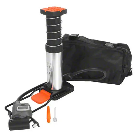 Minifupumpe mit digitalem Manometer inkl. Satteltasche