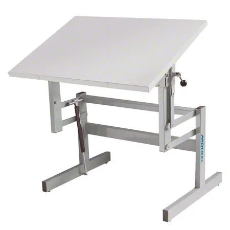 Mckel Sitz-Steharbeitstisch Ergo S72 B x T x H 100 x 70 x 72-122 cm, mit Gleitern, grau/grau