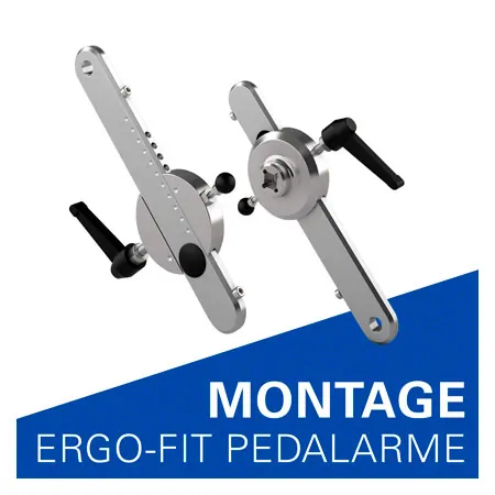 Montage von Pedalarmen f�r ERGO-FIT Ergometer