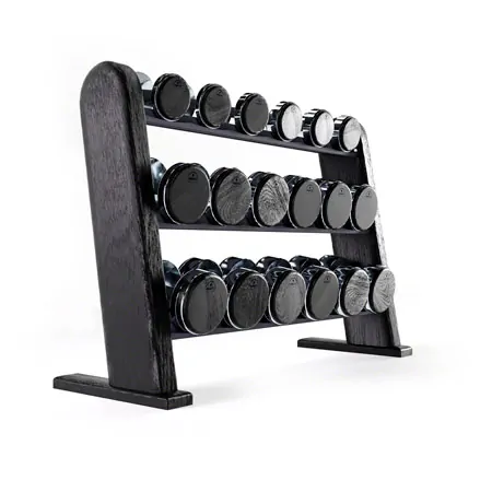 NOHRD DumbBells Hantelset, 18 Hanteln 5 - 25 kg inkl. Ablage, Shadow