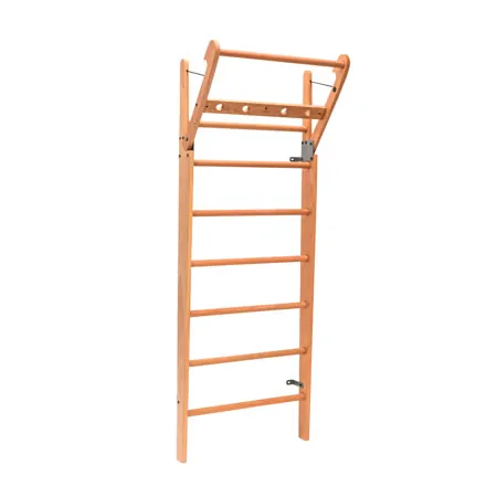 NOHRD Sprossenwand Kirsche, ausklappbar, 10 Sprossen, HxBxT 230x80x13 cm