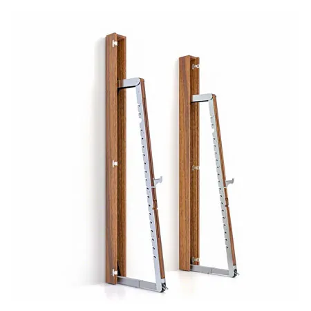NOHRD SquatRack ausklappbare Hantelablage Nussbaum