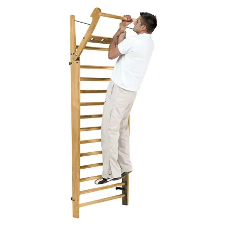 NOHrD Sprossenwand Eiche, ausklappbar, 14 Sprossen, HxBxT 230x80x13 cm