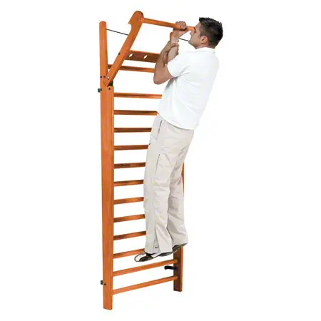 NOHrD Sprossenwand Kirsche, ausklappbar, 14 Sprossen, HxBxT 230x80x13 cm