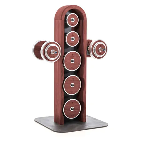 NOHrD WeightPlate Tower 2x Kurzhanteln, 1x Langhantel 20x Hantelscheiben, Club-Sport