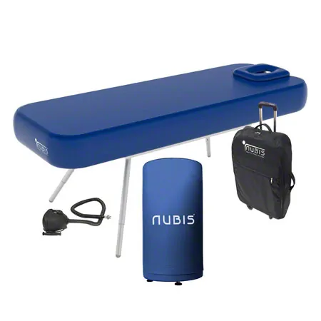 NUBIS Aufblasbare Massageliege Pro 2.0, inkl. Hocker LxB 35x60 cm