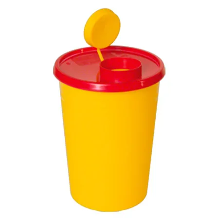 Nadel-Entsorgungsbox Kanlen-Entsorgungsbox Nadelabwurfbehlter Servobox 2,0 l, Multi Safe quick 2000, runde ffnung,  107x202 