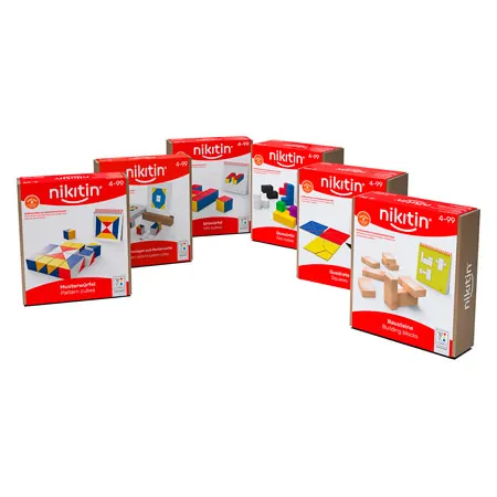 Nikitin Basispaket Lernspiele N1-N5 +Rastervorlagen zum Musterw�rfel, 6-tlg.