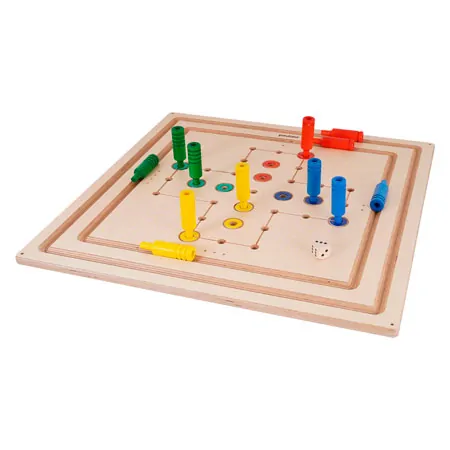Pedalo Grobrett- Spielesammlung, LxBxH 75x75x3 cm