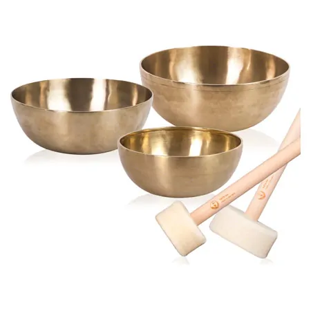 Peter Hess Klangschalen-Set gro, 3 Schalen + 2 Schlgel