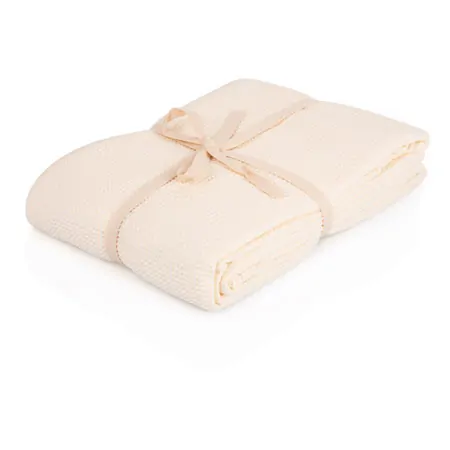 Pique-Decke mit Zierstich-Einfassung, LxB 210x150 cm