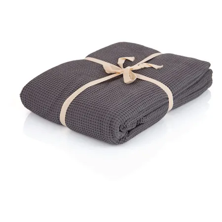 Pique-Decke mit Zierstich-Einfassung, LxB 210x150 cm