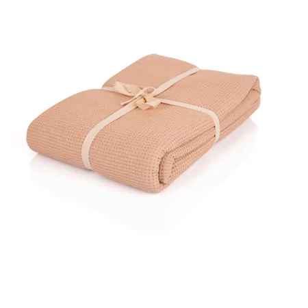 Pique-Decke mit Zierstich-Einfassung, LxB 210x150 cm