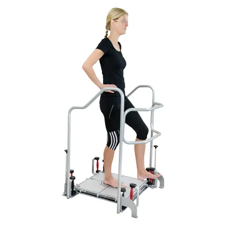 Posturomed 202 mit Haltegel�nder, LxB 60x60 cm, silber