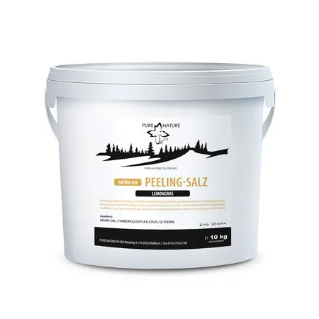 Pure Nature Oil, Peeling-Salz, Lemongras, 10kg