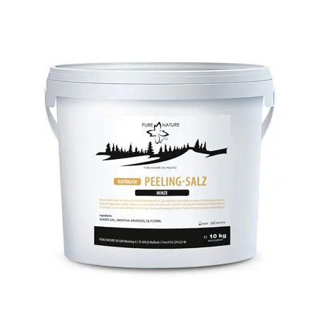 Pure Nature Oil, Peeling-Salz, Minze, 10 kg