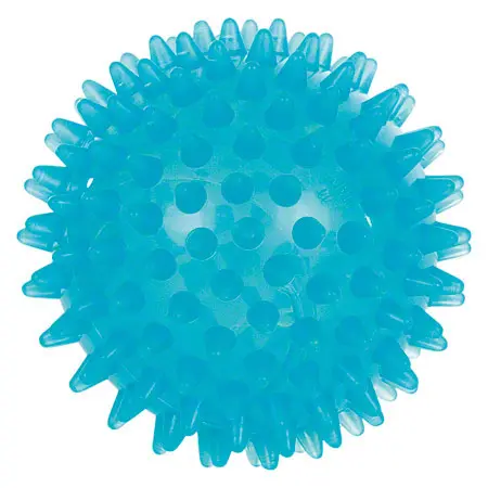 Reflex-Ball,  9 cm, blau-transparent
