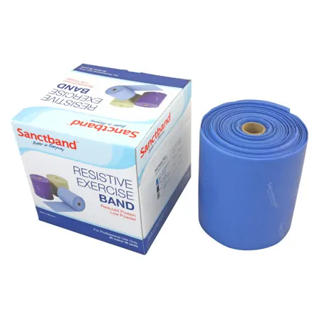 Sanctband �bungsband, LxB 46 m x 15 cm, stark, blau