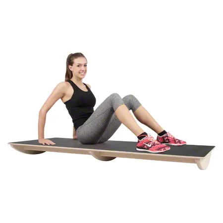 Schaukelbrett mit Antirutschbelag gro�, LxBxH 160x60x13 cm, schwarz