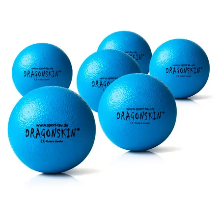 Schaumstoffball Dragonskin Neon, beschichtet,  9 cm, 6er Set