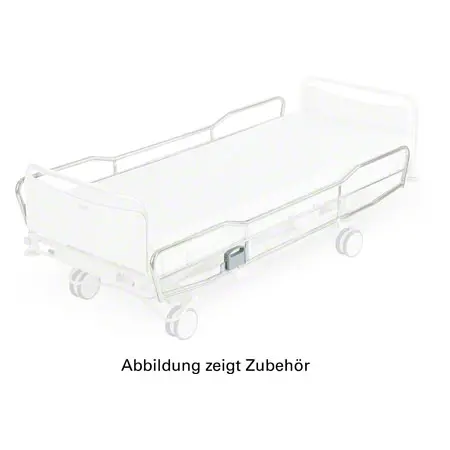 Seitengitter lackiert, Paar, volle Lnge, Hhe 35 cm