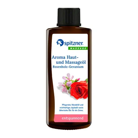Spitzner Aroma Haut- und Massagel Rosenholz-Geranium, 190 ml