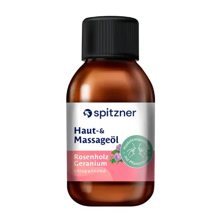 Spitzner Aroma Haut- und Massage�l Rosenholz-Geranium, 200 ml