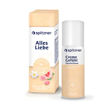 Spitzner Duschschaum CremeGefhl + Geschenkverpackung Alles Liebe, 50 ml