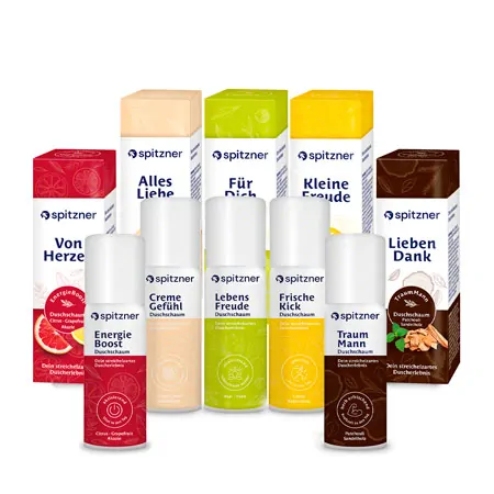 Spitzner Duschschaum Probier- und Geschenke-Set, 5-tlg.