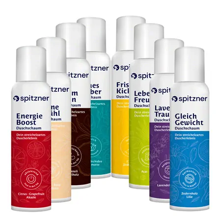 Spitzner Duschschaum-Set Entdecker, 8 Flaschen  150 ml