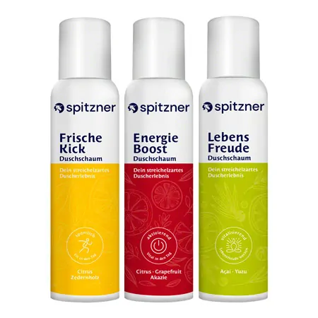 Spitzner Duschschaum-Set Power, 3-tlg.