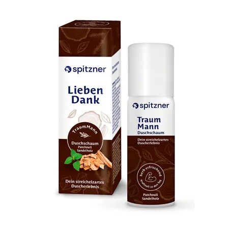 Spitzner Duschschaum TraumMann + Geschenkverpackung Lieben Dank, 50 ml