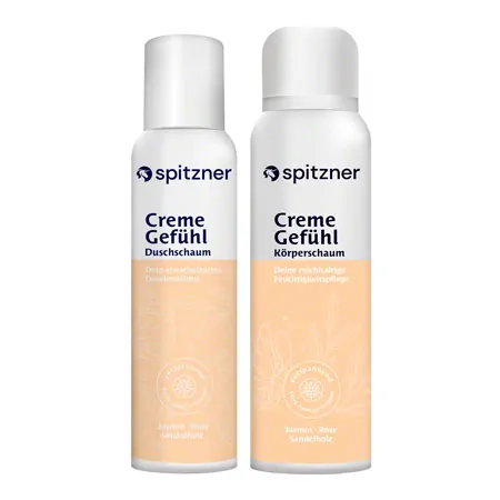 Spitzner Krperpflege-Set CremeGefhl, 2-tlg., 1x Duschschaum 1x Krperschaum
